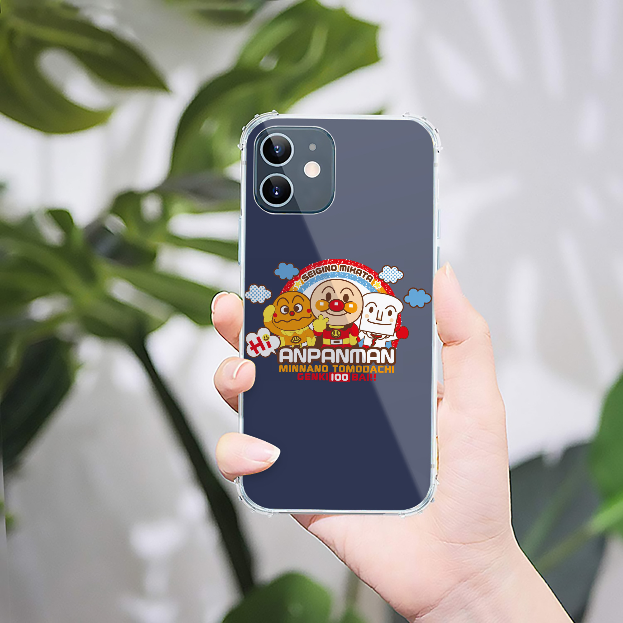 （画像用） アンパンマン Anpanman 【iPhone 12シリーズ対応】透明スマホケース（クリアソフトケース）